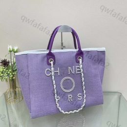 Fashion Tote Bag Designer Bag Luxury Bag Tote Bag Letter Women's Fashion Canvas Bag Tote Bag Brand Ch Pearl Designer Handbag Women's Shopping crossbody bag 0FQF