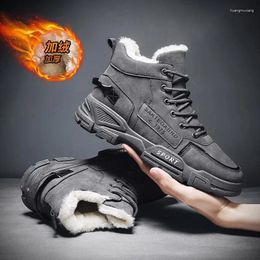 Casual Shoes Fur Snow Boots Men Sneakers Sports Running Male Sport Women Trainers Walk Tennis Fall Mocassin 1229