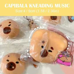 Decompression Toy Capybara expresses slow ball rebound toy soft and cute Capybara pinches violin Ins Kawaii Capybara squeezing claw toy office worker WX