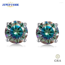 Stud Earrings JEWEPISODE 1CT Test Passed Moissanite Studs For Men Women S925 Silver Platinum Plated Bride Wedding Diamond GRA