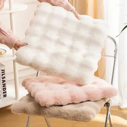Pillow Plush Stuffed Chair S Anti-slip Pad Solid Color Seat Soft Comfortable For Living Room Sofa