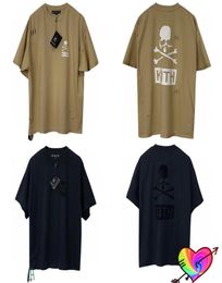 Kith Tshirt Mastermind Japan Tee Men Women Oversize Kith Tops Rainbow Ribbon Cleft Skull Short Sleeve2616390