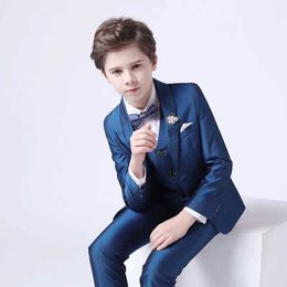 Suits Flower Boy Suit For Wedding Children Piano Ceremony Costume Blazer Clothing Set Boys Formal Photography Suits For Prom Party Y240516