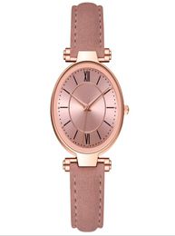 McyKcy Brand Leisure Fashion Style Womens Watch Good Selling Pink Leather Band Quartz Battery Ladies Watches Wristwatch2074757