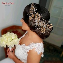 Headpieces YouLaPan HP282 Flower Girl Wedding Hair Accessories Pageant Crown And Tiara Jewelled Headband Diamond Headpiece For Women 250G