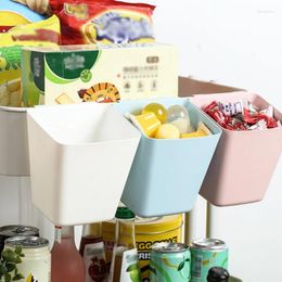 Storage Bottles Plastic Hanging Basket Kitchen Container Cup With Hook Rolling Cart Accessories Wall Bins Make Up Pencil Holder