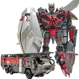 BAIWEI 18CM Transformation Anime Action Figure Toys Boy Cool Fire Truck Beautifully Painted Robot Car Model SS61 TW-1024 240516