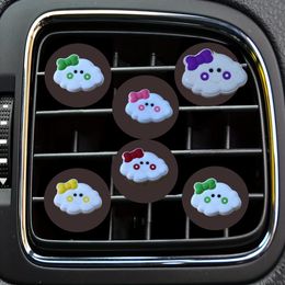 Air Condition Switch Cloud Cartoon Car Vent Clip Clips Freshener Conditioner Conditioning Outlet Per Square Head Drop Delivery Otrc0