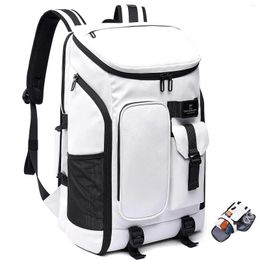 Backpack Laptop Women's Casual Day Bag For Work Waterproof Fit 17.3-inch Men And Women White