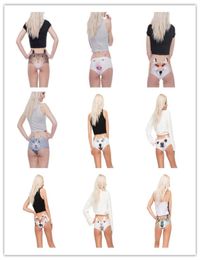 Women Funny Animals Ears Underwear Kawaii Pig Dog Kitty 3D Printing Briefs Sexy Panties Woman Underwear 12 Styles 3779915