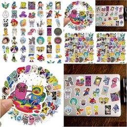 Car Stickers 50Pcs Cartoon Iti Sticker Waterproof Scooter Laptop Lage Wholesale Drop Delivery Mobiles Motorcycles Exterior Accessorie Dh4Fe