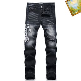 Mens Womens Designers Jeans Distressed Ripped Biker Slim Straight Denim For Men Fashion Denim Jeans Pants Mans Skinny Jean#W4