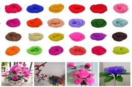 Decorative Flowers Wreaths 5pcs Nylon Stretch Stockings Ronde Flower Material Accessories Handmade Wedding Home DIY9123963