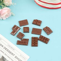 10Pcs 1:12 Dollhouse Miniature Chocolate Snacks Model Food Accessories For Doll House Decor Kids Pretend Play Toys Gift