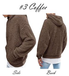 Men039s Hoodies Sweatshirts Mens Hoodie Sherpa Fleece Fuzzy Long Sleeve Fall Outwear Winter Hooded With Kangaroo Pockets6426369