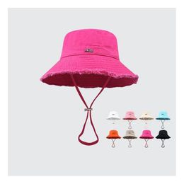 Ampia brim cappelli designer di secchi da donna Cappello da donna Casquette Bob Sun Prevenire il berretto da baseball berretto da baseball Snapback abito da pesca da esterno Drop d Otcku