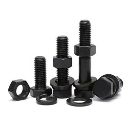 High strength bolt Outer hexagonal screw Tempering Level 8.8 Level 10.9 Level 12.9 Oxidised black Galvanising Factory direct sales Volume discount
