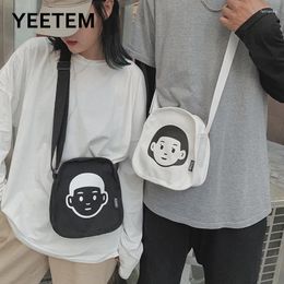 Bag Japanese Original Style Couple Korean Canvas Female Simple Wild Cartoon Soft Shoulder Messenger