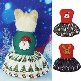 Dog Apparel 1Pc Pet Christmas Dress Dogs Charming Stand Out In Pos Easy To Wear Clean Durable Washable Festive Xmas Costume