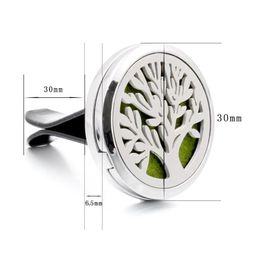 Essential Oils Diffusers Cars Outlet Per Alloy Oil Car Diffuser Locket Vent Clip Aromatherapy Deco C764 Zz Drop Delivery Home Garden D Dhkwy