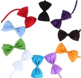 Colors 500pcs/lot Pet Neck Tie Dog Bow Tie Bowtie Cat Tie Pet Grooming Supplies Wholesale LL