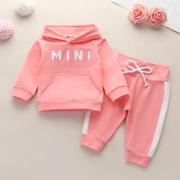 Clothing Sets Fashion Baby Girls Spring Autumn Infant Cotton Sports Suits Hooded Jackets Pants 2PCS Born Girl Bebes Tracksuit