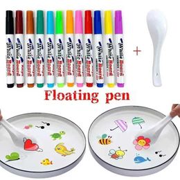 Other Toys 12 Colour magic Watercolour brush set Watercolour painting toy art education pen childrens birthday gift s245176320