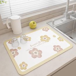 Carpets Hydrophilic Pad Table Kitchen Home Restaurant Quick-Drying Water Draining Cushion Household Non-Slip Mats