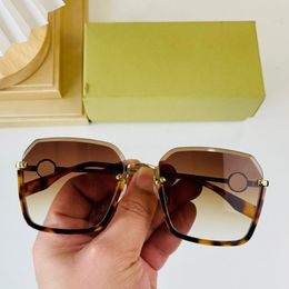 Italy Series Casual Sunglasses For Men and Women Designer Semi-Rimless Square Check temple decoration Sun Glasses Oculos de sol UV400 P 221H