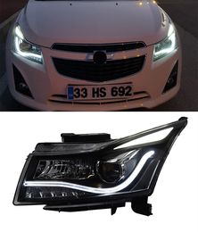Headlight Assembly For Cruze 20 08-20 15 Front Headlights Replacement DRL Daytime Light LED Dynamic Signal Lamp