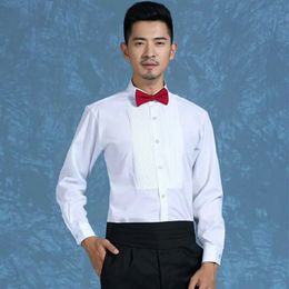 wholesale and retail high quality groom shirts man shirt long sleeve white shirt groom accessories 01 2713