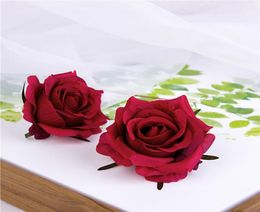 50Pcs Autumn Rose Head Artificial Flowers Home Decor Realistic Simulation Silk Flowers For the Wedding Supplies Rose Tracery Wall4096271