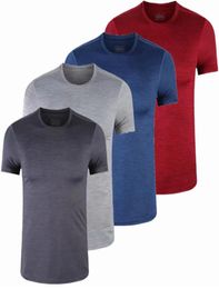Spandex Sports Gym T Shirt Men Short Sleeve Dry Fit TShirt Compression stretch Top Workout Fitness Training Running Shirt S6XL1781012