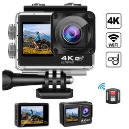 Sports Action Video Cameras HGDO S60 action camera ultra high definition 4K 60fps 1080P 120fps WiFi 2inch 170D waterproof helmet video recording sports camera J2405