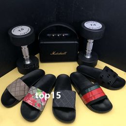 Top Quality Mens Womens Rubber Slipper Designer Sliders Shoes Slide Summer Beach Outdoor cool slippers Fashion Wide Ladys Flat Flip Flops Size EUR36-EUR45