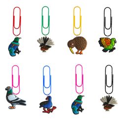 Jewellery Bird Cartoon Paper Clips Bk Bookmarks For Nurse Gift Cute File Note Sile With Colorf Shaped Drop Delivery Otadf
