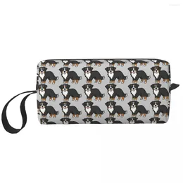 Cosmetic Bags Bernese Mountain Dog. Makeup Bag Organiser Storage Dopp Kit Toiletry For Women Beauty Travel Pencil Case