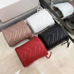 Fashion Leather Shoulder Fashion Bags Drawstring Handbag Female Women 211126 Handbags Texture Design Bucket Black Gmbpv
