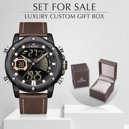 NAVIFORCE Men Watch with Box Set for Sale Men's Sport Watch LED Analogue Digital Quartz Male Clock Waterproof Relogio Masculino 311y