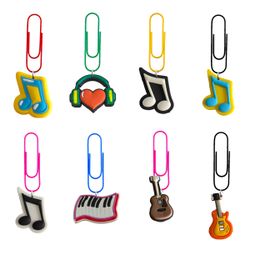 Jewellery Music Cartoon Paper Clips Bookmarks Paperclips Colorf For Pagination Organise Folder Shaped Paperclip School Cute Bookmark Off Otuka