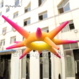 Wonderful Suspended Lighting Large Inflatable Star Ring Balloon With Light For Event