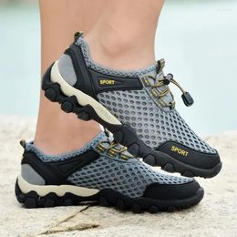 Casual Shoes Sneakers Sole Lightweight Walking Anti-slip Sandals Thick Summer Hiking Mesh Soft Comfortable Breathable