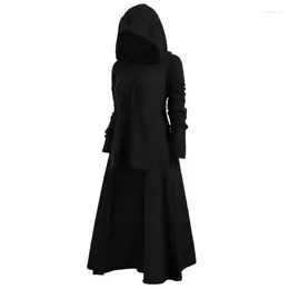 Casual Dresses 2024 Dress For Woman European American Party Women's Oversized With Loose Hooded Elastic Solid Colour Coat XX05