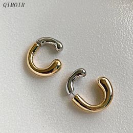 Stud Earrings Two-tone Metal Bar Post For Women Fashion Jewellery Fancy Designer Style Punk Party Accessories Wholesales Gift C1633