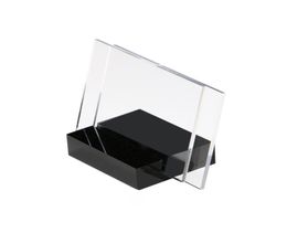 5585mm Mini Sign Display Holder Card Tag Label Stand Horizontal View Sign Displayed Colour black Based Label Holder Stand2665683