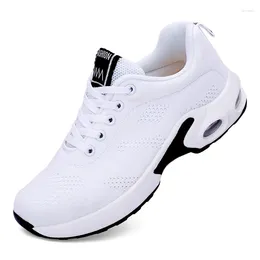 Casual Shoes Women Ultra Lightweight Sneakers Breathable Athletic Walking Shoe Fashion White Mesh Zapatillas 1727 V