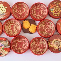 1/12 Miniature Food Mini Moon Cake and Tin Can Box for Blyth s OB11 BJD Dollhouse Play Accessories