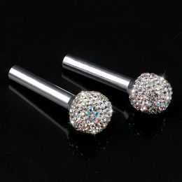 New New 2PCS Door Pin Lock Knob Lift Covers Decor Ornament Gadget Glitter Bling Car Accessories for Woman