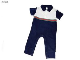 Luxury newborn jumpsuits Short sleeved toddler clothing Size 66-100 CM baby Crawling suit Summer polo infant bodysuit 24May