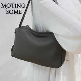 Shoulder Bags Soft Genuine Leather Women Bag Causal Style Satchel Cowhide Female Handbag Luxury Designer Natural 2024